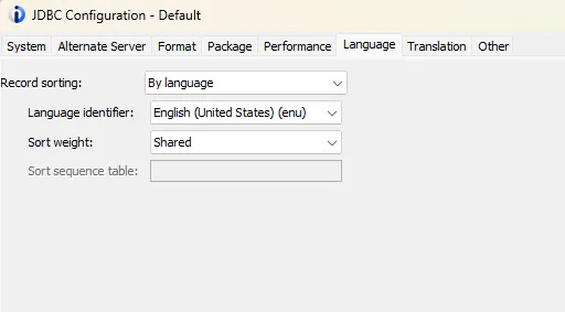 Shared weight value for the sort parms